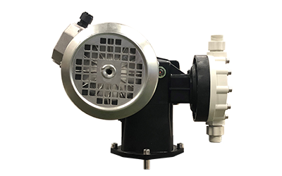 DSMTV Mechanical diaphragm metering pump complete with connection for installation of slow stirrer. DOSAGE AND AGITATION with 1 Motor